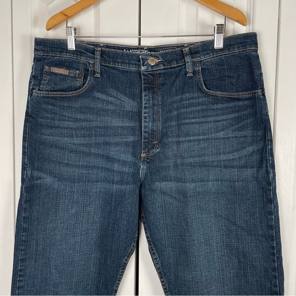 Wrangler Jeans Men’s 38x29 Blue Denim Advance Comfort Straight Stretch Casual - Picture 2 of 15
